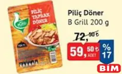 B GRİLL PİLİÇ DÖNER 200 G